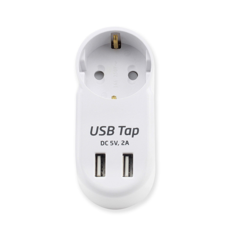 Prenosná 1 výstup EÚ Štandardná bezdrôtová zásuvka s 2 portmi USB