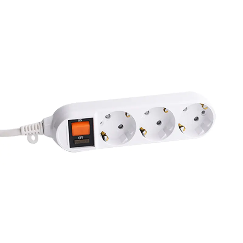 Fireproof Pc Shell 3 Vývody EÚ EÚ Standard Socket s prepínačom ochrany preťaženia
