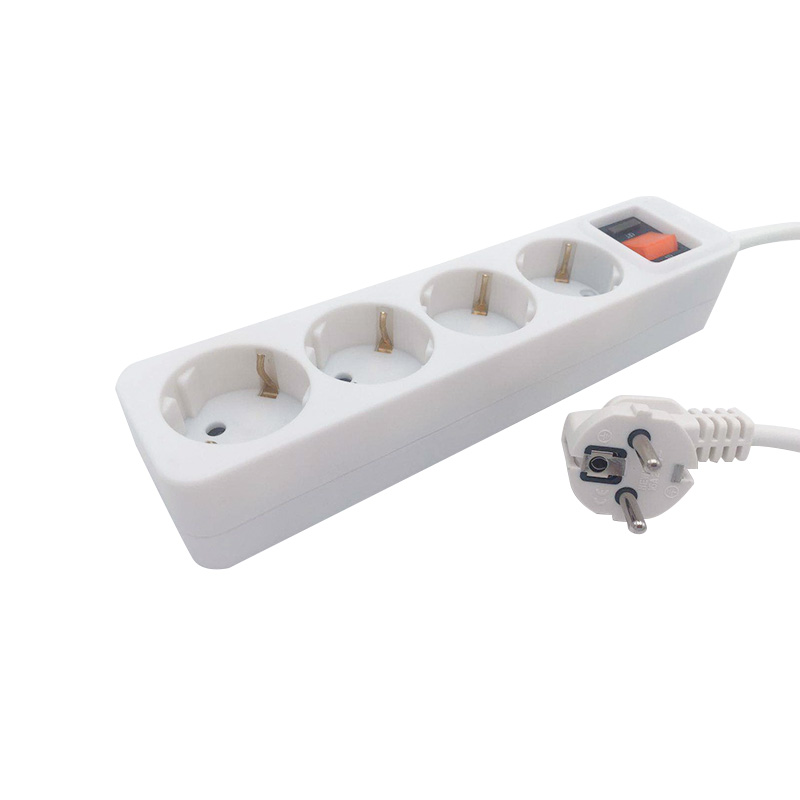 UV-rezistentné 4 zásuvky EÚ Standard Socket
