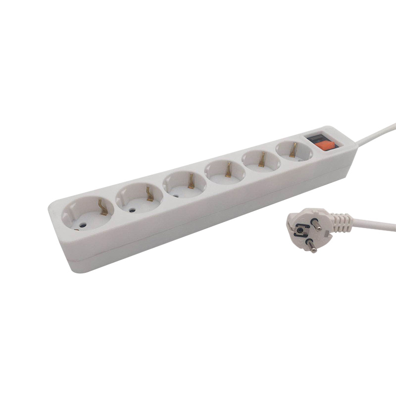 Tepelne izolačná PP Materiál 6 zásuvky EÚ Standard Socket